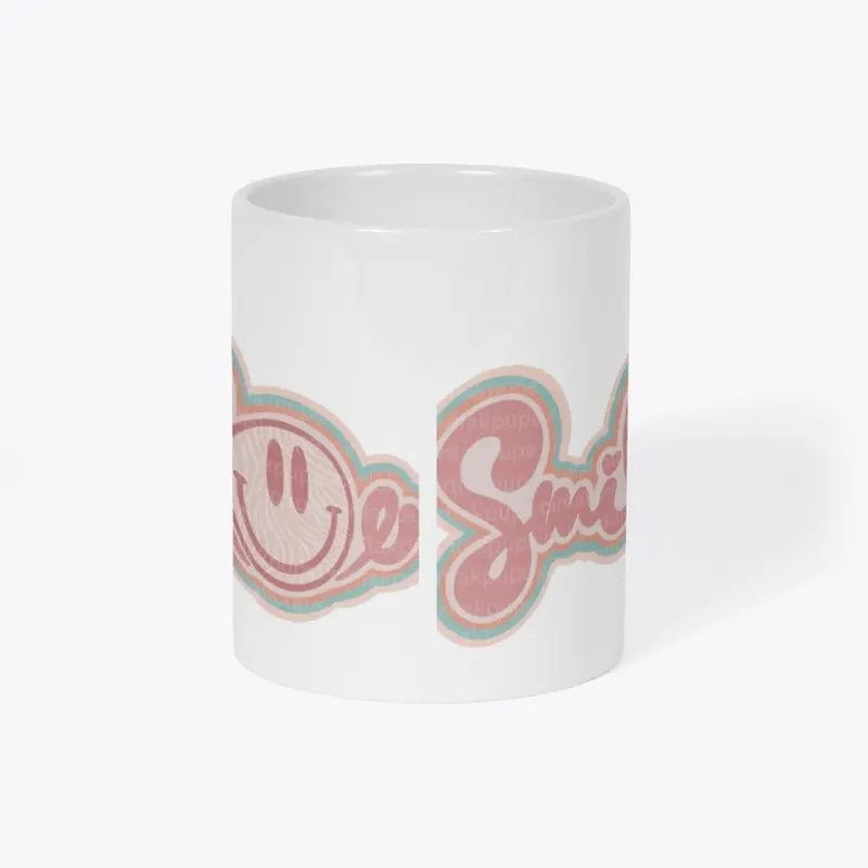 smile classic crew neck shirt and mug