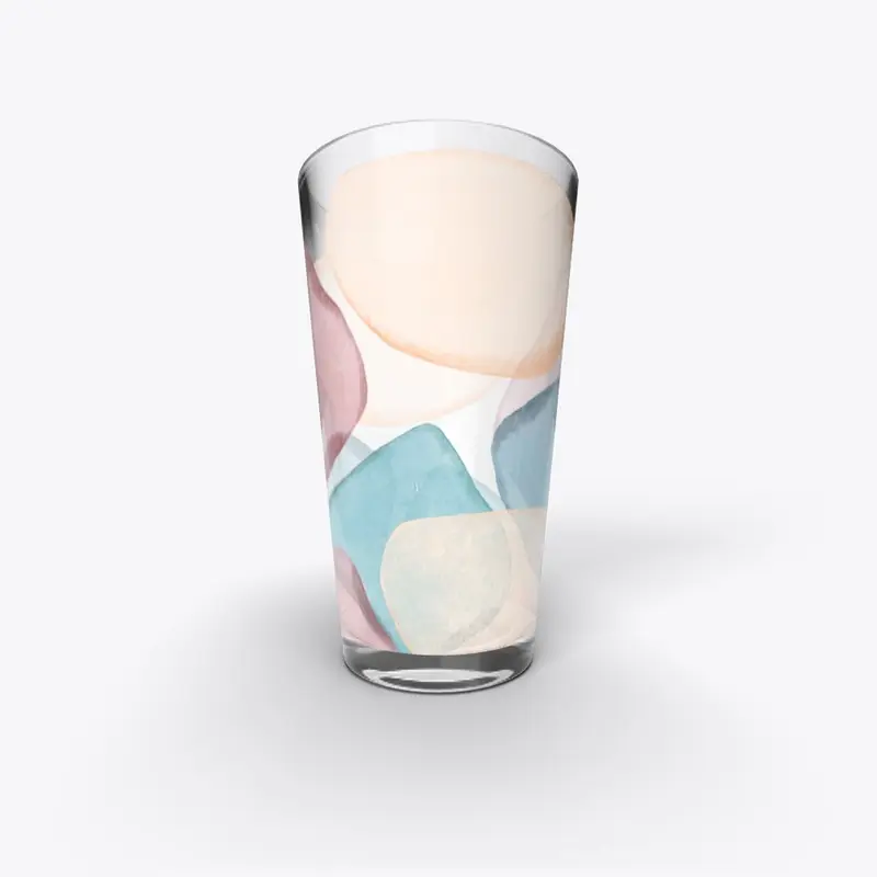 colorful pint glass